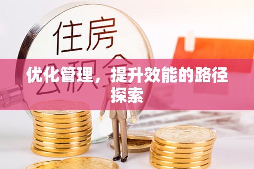 岱山优化管理，提升效能的路径探索